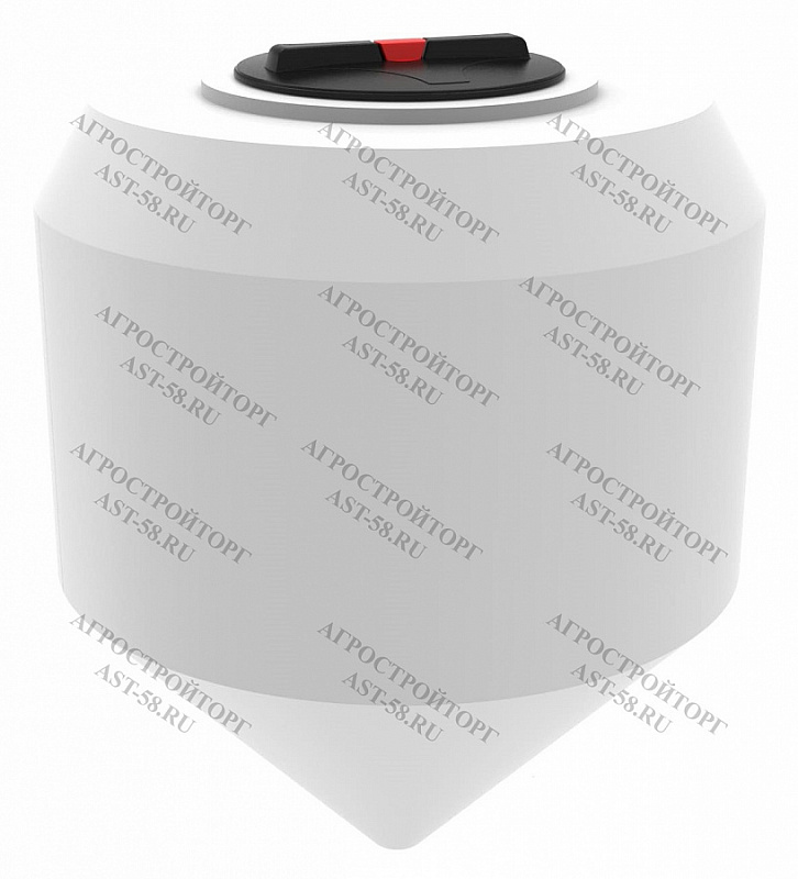 Емкость 560 л пластиковая с конусным дном
